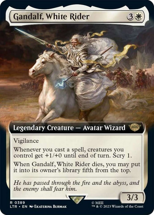 Gandalf, White Rider - Legendary- Extended Art