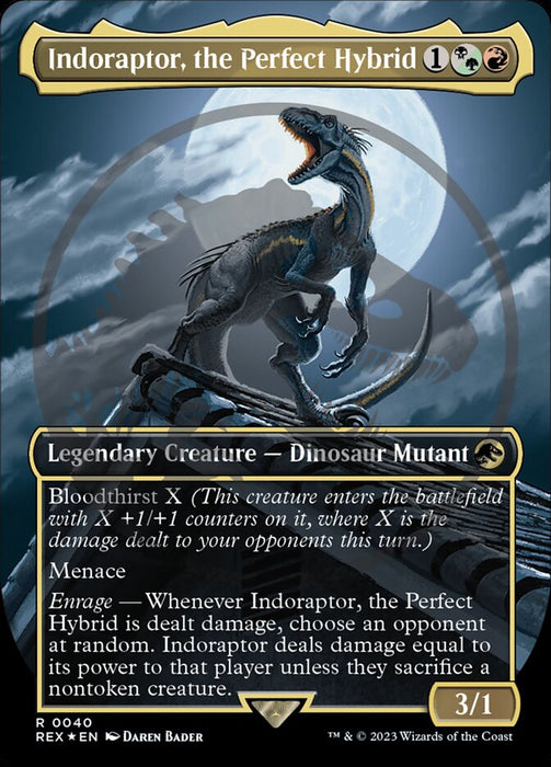 Indoraptor, the Perfect Hybrid - Borderless - Legendary (Foil)