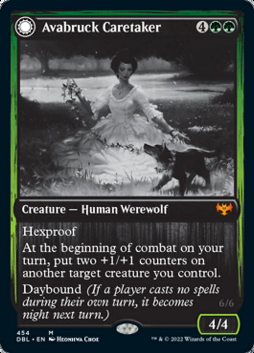 Avabruck Caretaker // Hollowhenge Huntmaster  - Inverted (Foil)