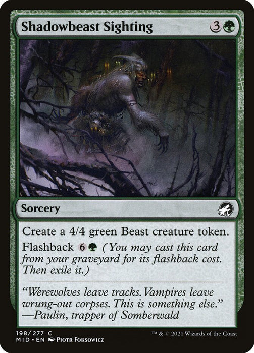 Shadowbeast Sighting  (Foil)