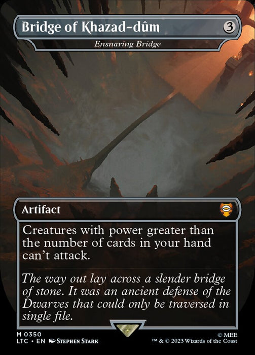 Bridge of Khazad-dûm - Ensnaring Bridge - Borderless - Full Art - Inverted