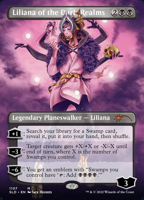 Liliana of the Dark Realms - Borderless - Inverted