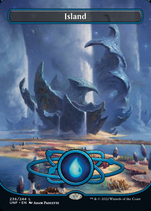 Island - Borderless - Full Art - Inverted