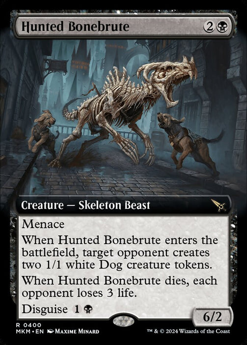 Hunted Bonebrute - Extended Art (Foil)