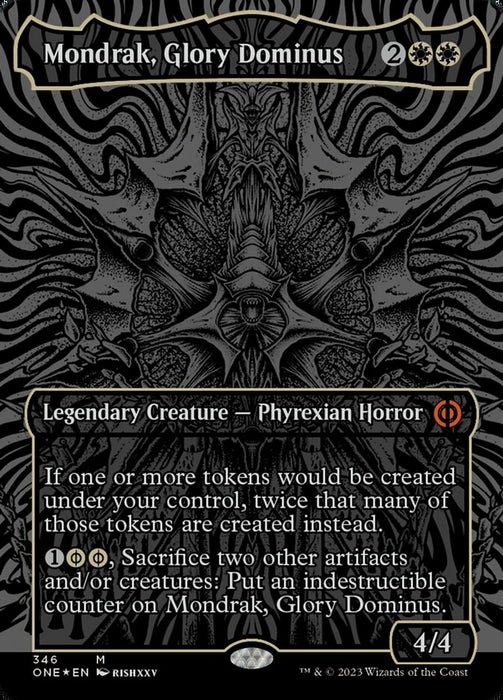 Mondrak, Glory Dominus - Borderless - Legendary- Inverted (Foil)