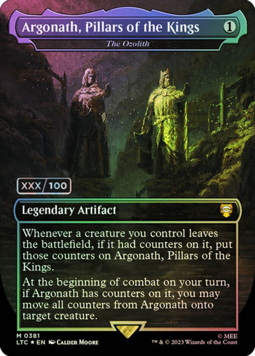 Argonath, Pillars of the Kings - The Ozolith - Borderless - Legendary- Inverted (Foil)