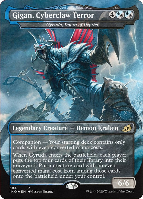 Gigan, Cyberclaw Terror - Gyruda, Doom of Depths - Borderless  - Companion - Legendary (Foil)