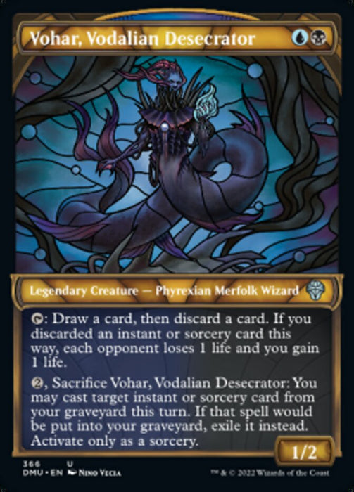 Vohar, Vodalian Desecrator - Showcase- Legendary- Textured (Foil)