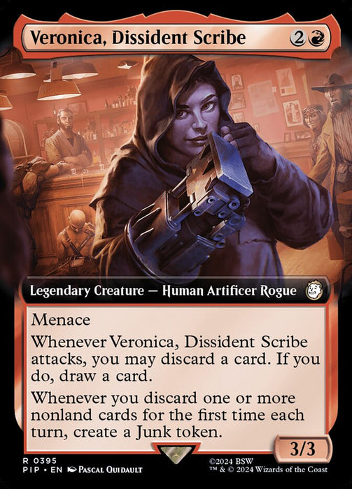 Veronica, Dissident Scribe - Legendary- Extended Art (Foil)