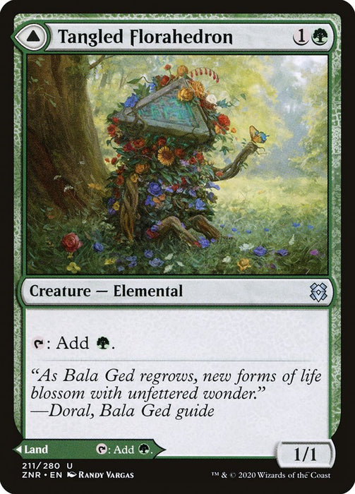 Tangled Florahedron // Tangled Vale  (Foil)