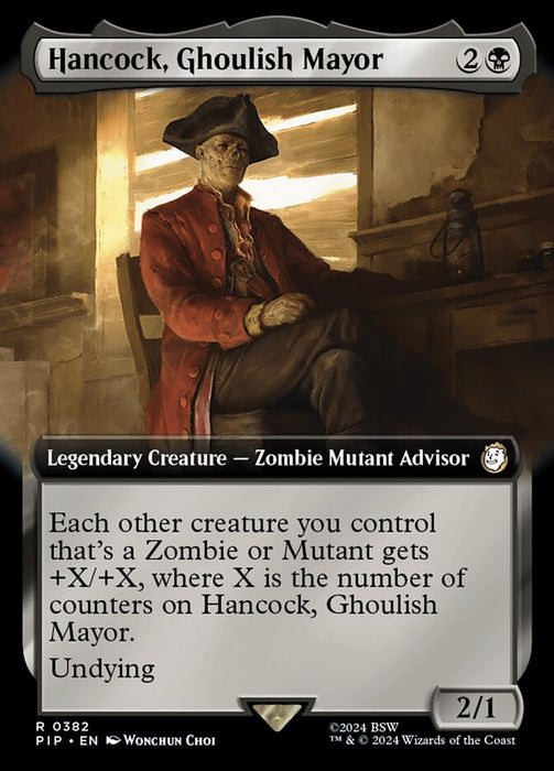 Hancock, Ghoulish Mayor - Legendary- Extended Art