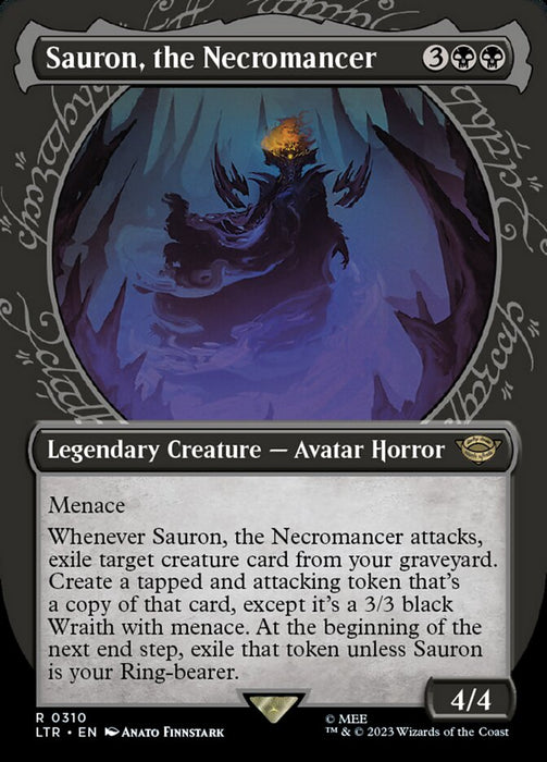 Sauron, the Necromancer - Borderless - Legendary- Showcase (Foil)