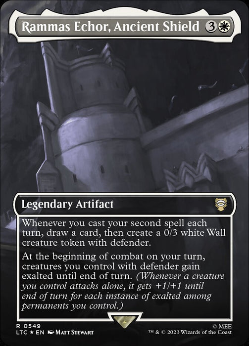 Rammas Echor, Ancient Shield - Borderless - Legendary- Inverted (Foil)