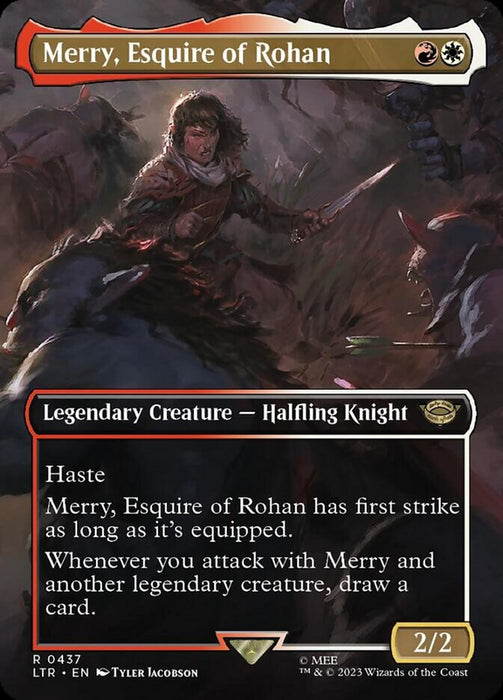 Merry, Esquire of Rohan - Borderless - Legendary- Inverted (Foil)