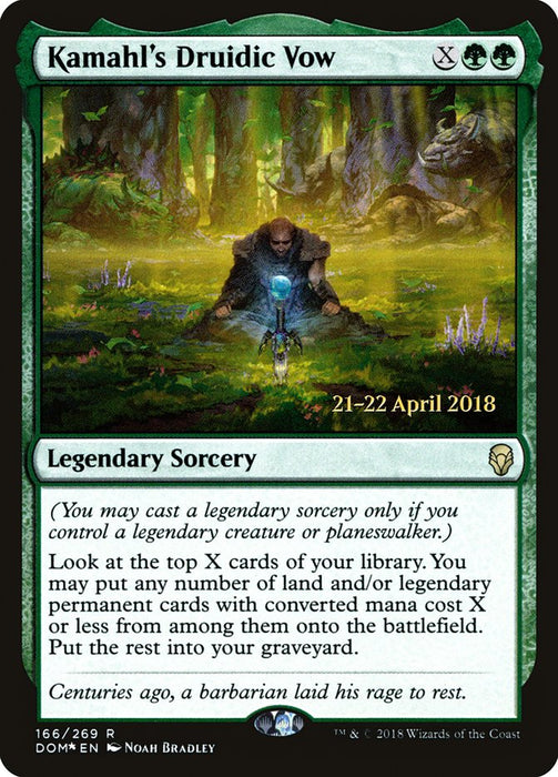 Kamahl's Druidic Vow  - Legendary (Foil)