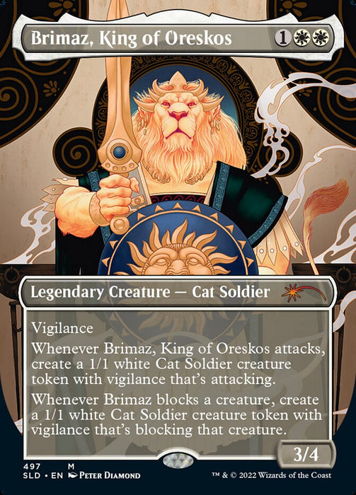 Brimaz, King of Oreskos - Borderless - Full Art - Legendary- Inverted