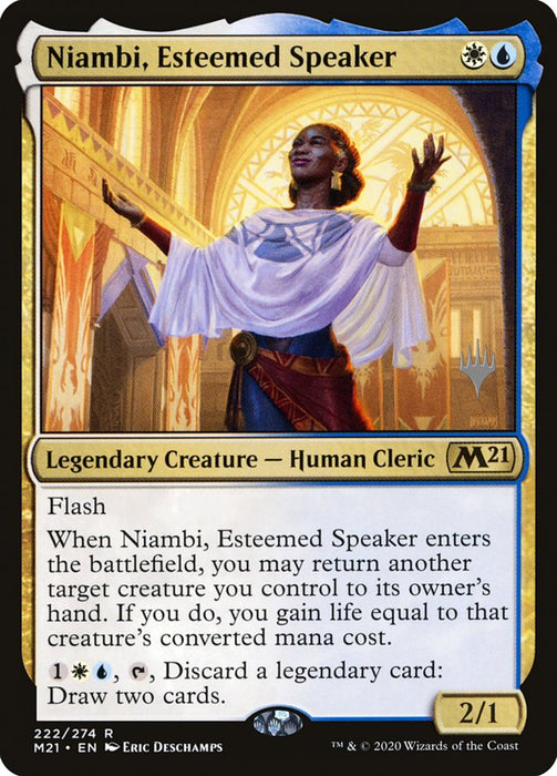 Niambi, Esteemed Speaker - Legendary (Foil)