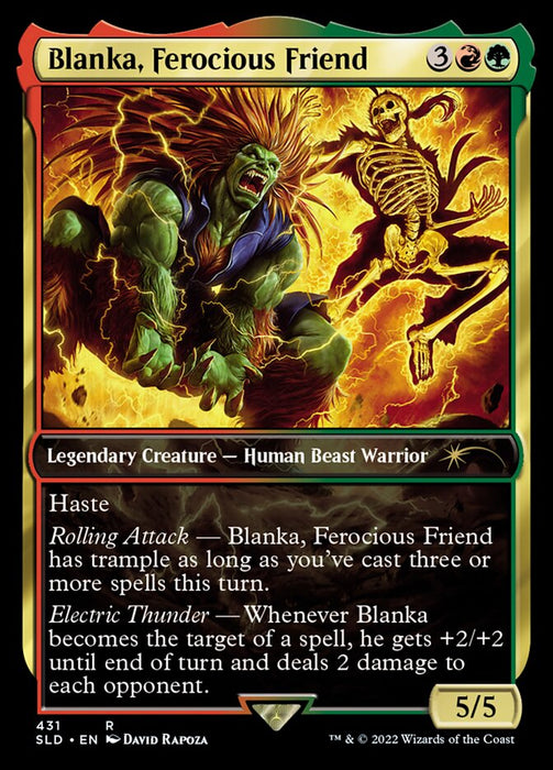 Blanka, Ferocious Friend - The Howling Abomination - Full Art - Legendary- Inverted