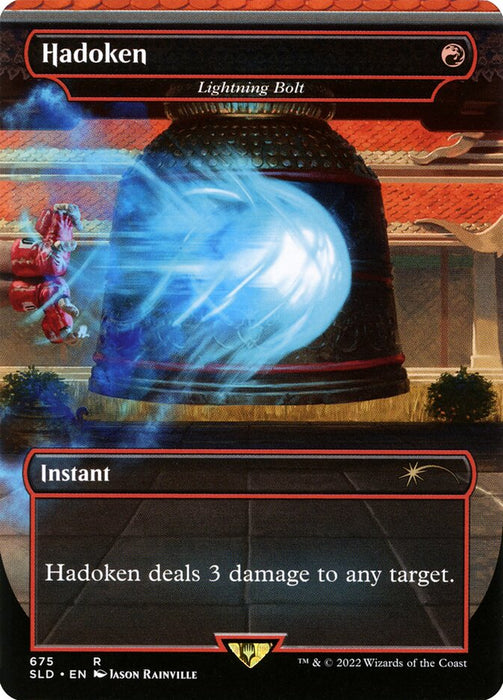 Hadoken - Lightning Bolt - Borderless - Full Art - Inverted (Foil)