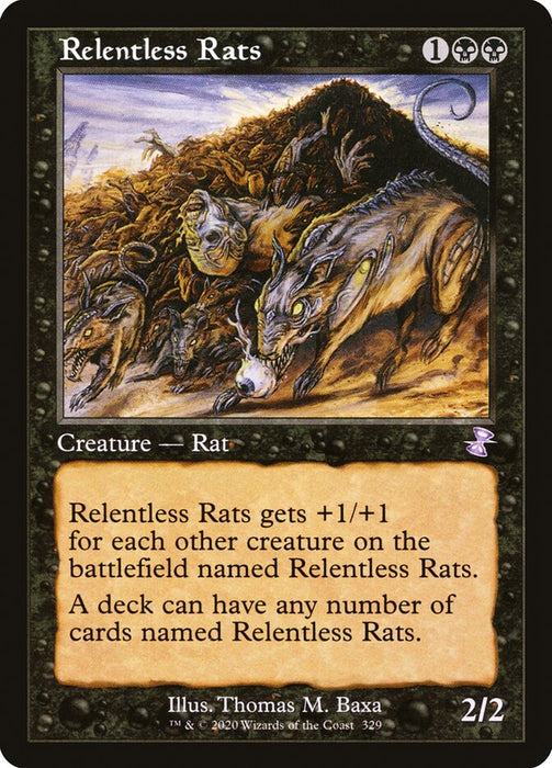 Relentless Rats - Retro Frame  (Foil)