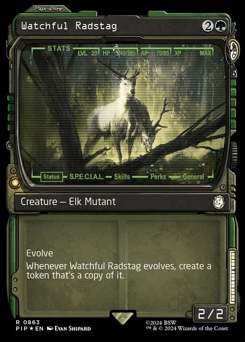 Watchful Radstag - Showcase- Inverted (Foil)