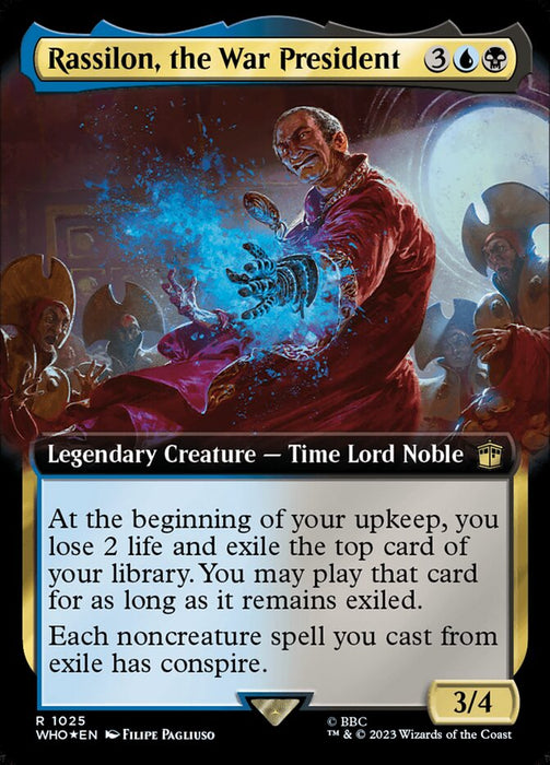 Rassilon, the War President - Legendary- Extended Art (Foil)