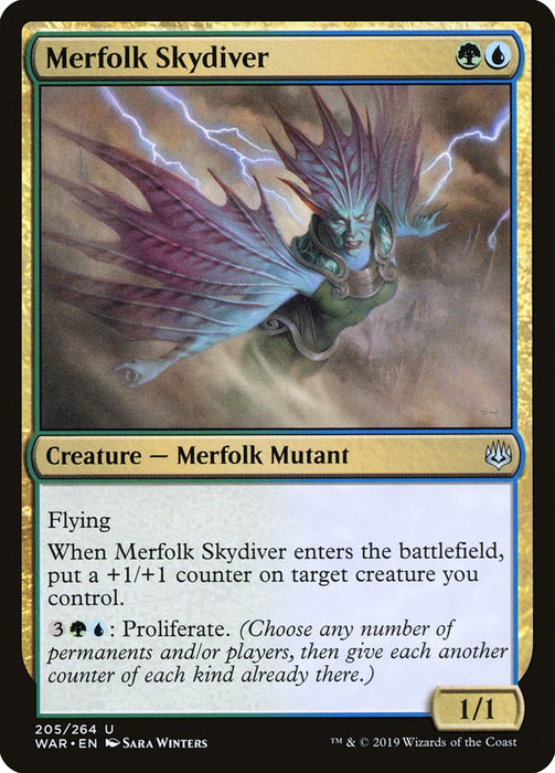 Merfolk Skydiver  (Foil)