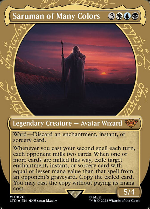 Saruman of Many Colors - Borderless - Showcase- Legendary (Foil)