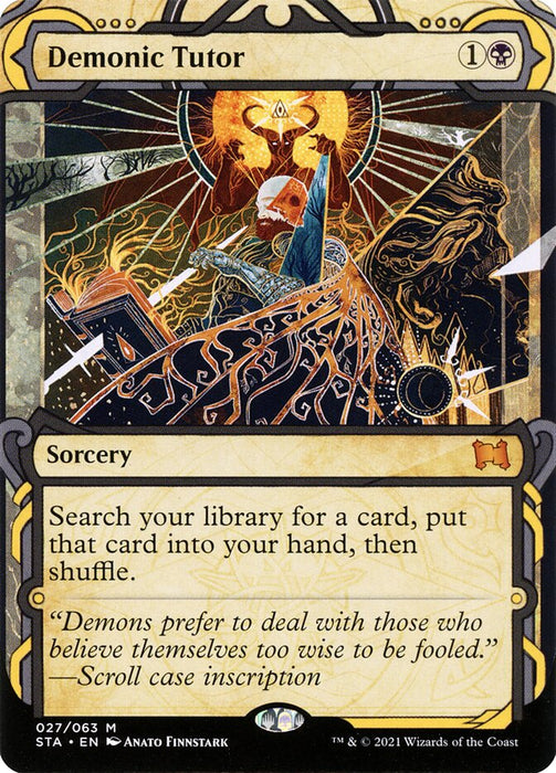 Demonic Tutor - Borderless  (Foil)