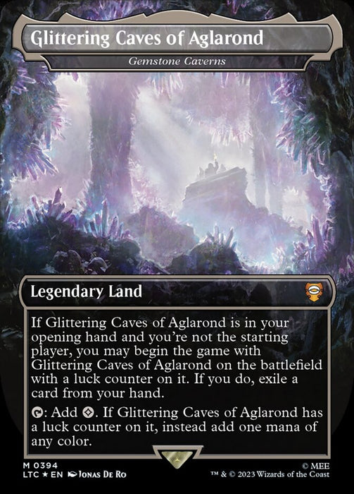 Glittering Caves of Aglarond - Gemstone Caverns - Legendary- Extended Art (Foil)