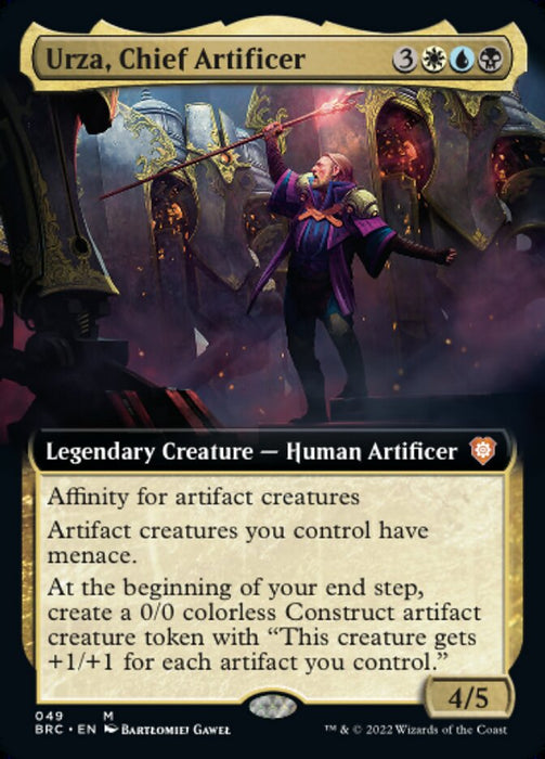 Urza, Chief Artificer - Extended Art- Legendary