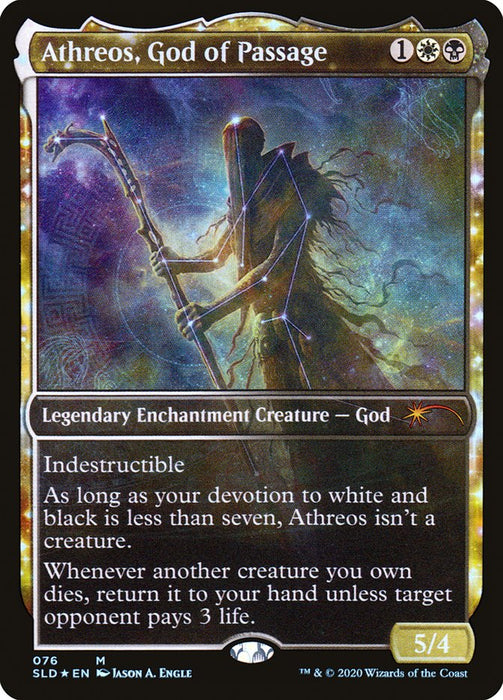 Athreos, God of Passage - Full Art - Nyxtouched- Legendary- Showcase- Inverted (Foil)