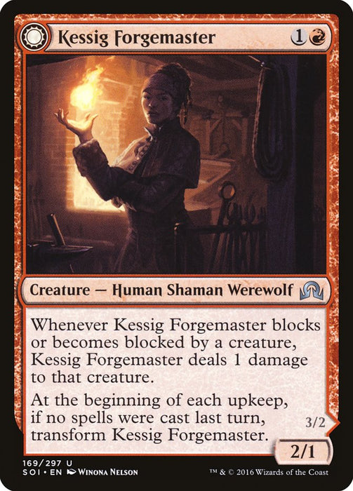 Kessig Forgemaster // Flameheart Werewolf  - Sunmoondfc (Foil)