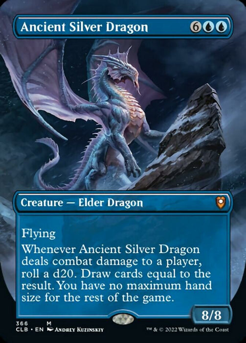 Ancient Silver Dragon - Borderless  (Foil)