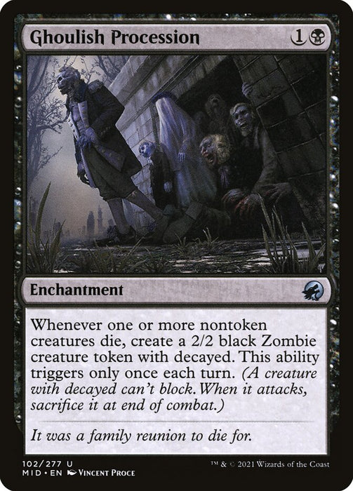 Ghoulish Procession  (Foil)