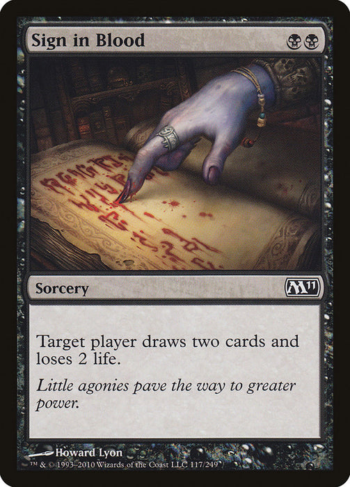 Sign in Blood  (Foil)