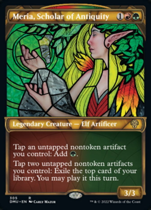 Meria, Scholar of Antiquity - Showcase- Legendary (Foil)