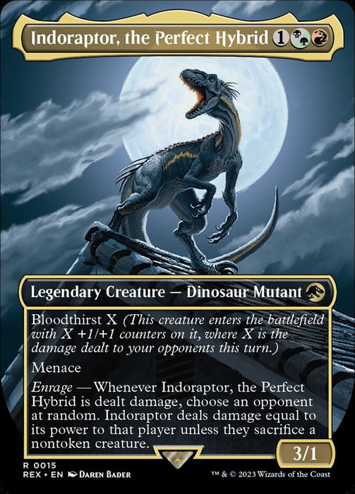 Indoraptor, the Perfect Hybrid - Borderless - Legendary (Foil)