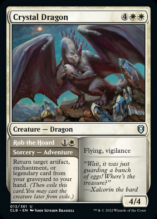 Crystal Dragon // Rob the Hoard  (Foil)