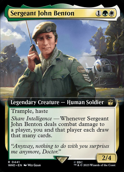 Sergeant John Benton - Legendary- Extended Art (Foil)