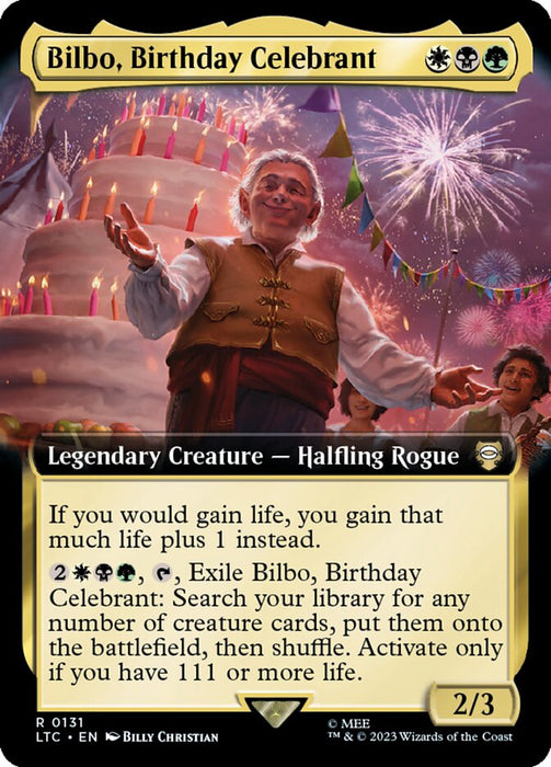 Bilbo, Birthday Celebrant - Legendary- Extended Art