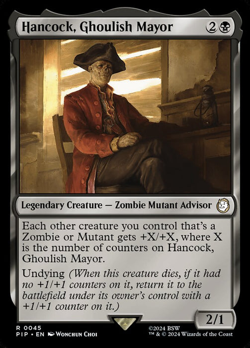 Hancock, Ghoulish Mayor - Legendary (Foil)