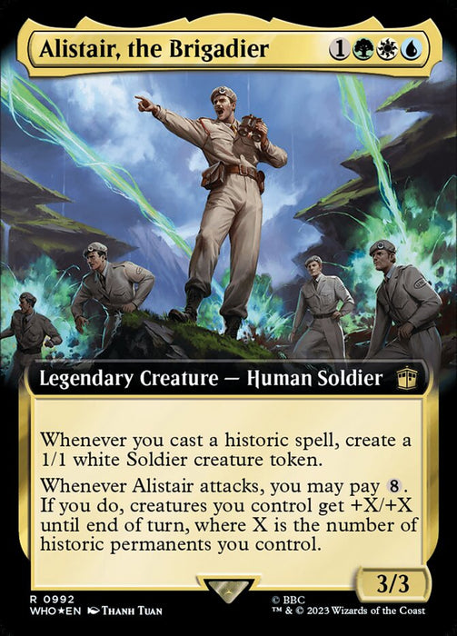 Alistair, the Brigadier - Legendary- Extended Art (Foil)