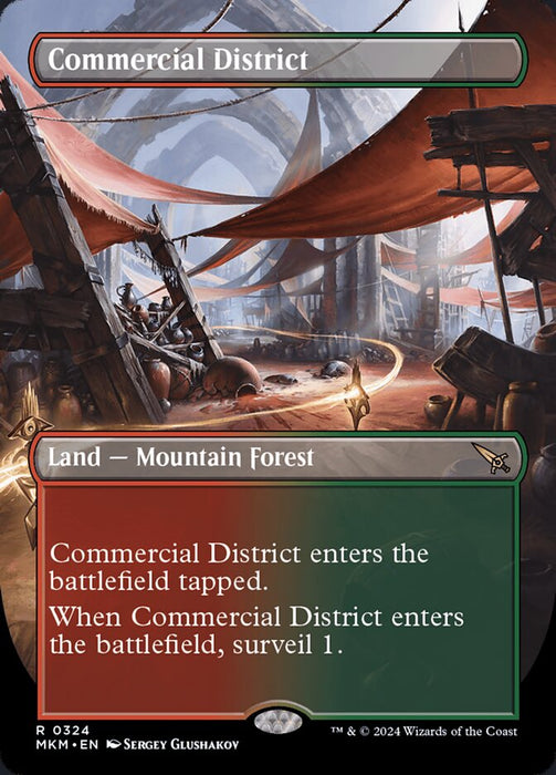 Commercial District - Borderless - Inverted (Foil)