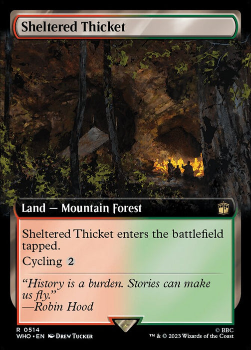 Sheltered Thicket - Extended Art (Foil)