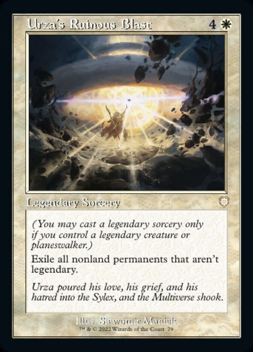 Urza's Ruinous Blast - Retro Frame