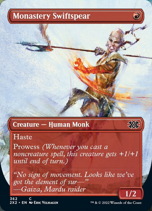 Monastery Swiftspear - Borderless  - Inverted (Foil)