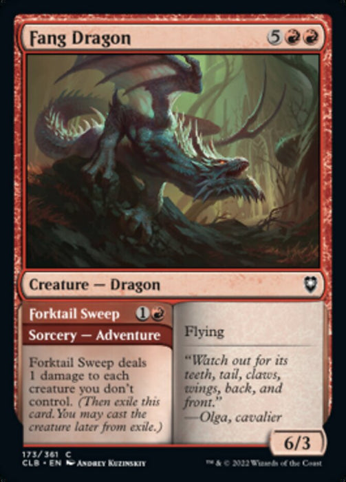 Fang Dragon // Forktail Sweep  (Foil)