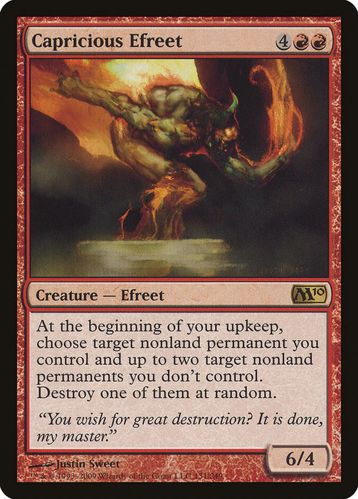 Capricious Efreet  (Foil)