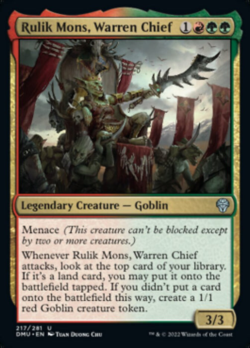 Rulik Mons, Warren Chief - Legendary